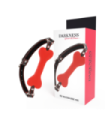 DARKNESS - MORDAZA SILICONA  HUESO ROJO