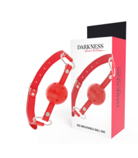 DARKNESS - MORDAZA TRANSPIRABLE ROJO