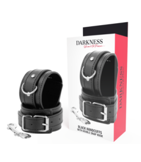 DARKNESS - ESPOSAS AJUSTABLES NEGRO CON DOBLE CINTA REFUERZO
