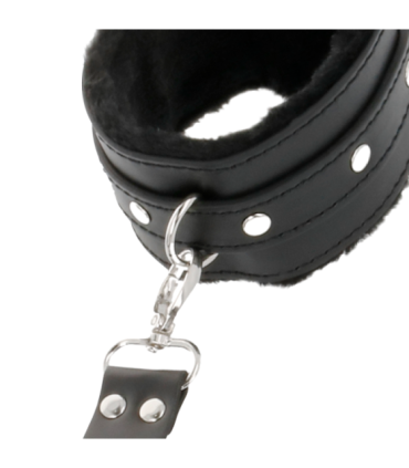 DARKNESS - ESPOSAS DE CUERO PARA PIES Y MANOS NEGRO