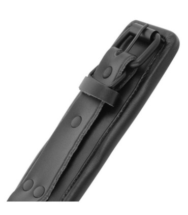 DARKNESS - ESPOSAS Y COLLAR DE CUERO NEGRO