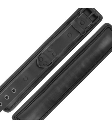 DARKNESS - ESPOSAS Y COLLAR DE CUERO NEGRO