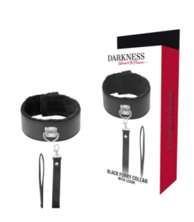 DARKNESS - COLLAR FORRADO CON CADENA TITANIUM