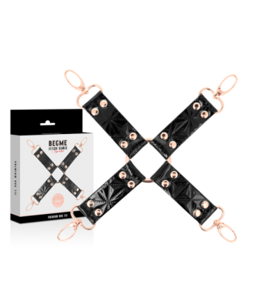 BEGME - BLACK EDITION HOG TIE CUERO VEGANO