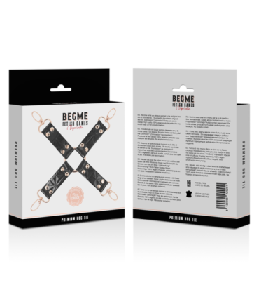 BEGME - BLACK EDITION HOG TIE CUERO VEGANO