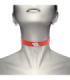COQUETTE CHIC DESIRE - COLLAR CUERO VEGANO ROJO ACCESORIO WOMAN FETISH