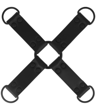 INTENSE - FETISH ENGANCHE MÚLTIPLE PARA MANOS Y PIES DE CUERO VEGANO