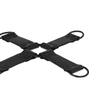 INTENSE - FETISH ENGANCHE MÚLTIPLE PARA MANOS Y PIES DE CUERO VEGANO