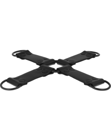 INTENSE - FETISH ENGANCHE MÚLTIPLE PARA MANOS Y PIES DE CUERO VEGANO