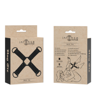 INTENSE - FETISH ENGANCHE MÚLTIPLE PARA MANOS Y PIES DE CUERO VEGANO