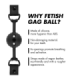 FETISH SUBMISSIVE BONDAGE - MORDAZA DE BOLA DE SILICONA TRANSPIRABLE