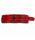 KINK - COLLAR AJUSTABLE ROJO VINO 37.5-49.5 CM X 5 CM