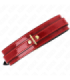 KINK - COLLAR AJUSTABLE ROJO VINO DETALLES DORADOS 29-42.5 CM X 4 CM