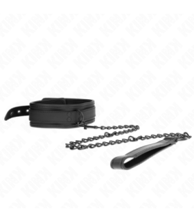 KINK - COLLAR CON CORREA 78 CM BONDAGE DE NEOPRENO MODELO 1 AJUSTABLE 37.5 X 49.5 CM