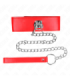 KINK - COLLAR CON CORREA 65 CM ANCHO ROJO AJUSTABLE 33.5-41 CM X 5 CM