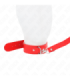 KINK - COLLAR CON CORREA 116 CM FINO ROJO AJUSTABLE 32-50 CM X 8 CM