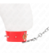 KINK - COLLAR CON CORREA 65 CM CUELLO DE DIAMANTES ROJO AJUSTABLE 35-51 CM X 7 CM