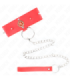 KINK - COLLAR CON CORREA 65 CM CUELLO DE DIAMANTES ROJO AJUSTABLE 35-51 CM X 7 CM