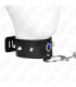 KINK - COLLAR CON CORREA 65 CM CON DIAMANTES AZULES AJUSTABLE 36-43 CM X 5 CM