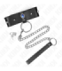 KINK - COLLAR CON CORREA 65 CM CON DIAMANTES AZULES AJUSTABLE 36-43 CM X 5 CM