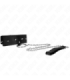 KINK - COLLAR CON CORREA 65 CM CON TACHUELAS PLATEADAS MODELO 2 AJUSTABLE 36-43 CM X 5 CM