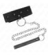 KINK - COLLAR CON CORREA 65 CM CON TACHUELAS PLATEADAS MODELO 2 AJUSTABLE 36-43 CM X 5 CM