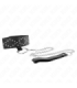 KINK - COLLAR CON CORREA 65 CM CON TACHUELAS PLATEADAS MODELO 3 AJUSTABLE 36-43 CM X 5 CM