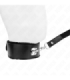KINK - COLLAR CON CORREA 116 CM CON TACHUELAS PLATEADAS MODELO 4 NEGRO AJUSTABLE 40-48 CM X 6 CM