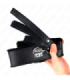 KINK - COLLAR CON CORREA 116 CM CON TACHUELAS PLATEADAS MODELO 4 NEGRO AJUSTABLE 40-48 CM X 6 CM