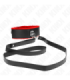 KINK - COLLAR CON CORREA 116 CM DE PIEL ROJO AJUSTABLE 40-48 CM X 6 CM