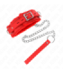 KINK - COLLAR CON CORREA 65 CM CON RESTRICCIONES ROJO AJUSTABLE 36-42 CM X 5.5 CM