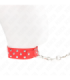 KINK - COLLAR CON CORREA 65 CM REMACHE ANILLA ROJO AJUSTABLE 36-50 CM X 3.8 CM