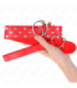 KINK - COLLAR CON CORREA 65 CM REMACHE ANILLA ROJO AJUSTABLE 36-50 CM X 3.8 CM