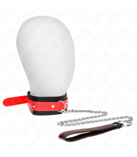 KINK - COLLAR CON CORREA 65 CM ROJO AJUSTABLE 36-43 CM X 5 CM