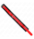 KINK - COLLAR CON CORREA 65 CM ROJO AJUSTABLE 36-43 CM X 5 CM