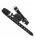 KINK - MORDAZA 55 x 2 CM DE BOLA 4.5 CM DE SILICONA COMPLETA TALLA M NEGRO AJUSTABLE 35-51 CM