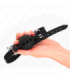 KINK - MORDAZA 55 x 2 CM DE BOLA 5 CM DE SILICONA COMPLETA TALLA L NEGRO AJUSTABLE 35-51 CM
