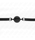 KINK - MORDAZA 55 x 2 CM DE BOLA 5 CM DE SILICONA COMPLETA TALLA L NEGRO AJUSTABLE 35-51 CM