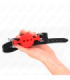 KINK - MORDAZA 55 x 2 CM DE BOLA 4.5 CM DE SILICONA COMPLETA TALLA M ROJO AJUSTABLE 35-51 CM