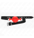 KINK - MORDAZA 55 x 2 CM DE BOLA 4.5 CM DE SILICONA COMPLETA TALLA M ROJO AJUSTABLE 35-51 CM