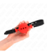 KINK - MORDAZA 55 x 2 CM DE BOLA 5 CM DE SILICONA COMPLETA TALLA L ROJO AJUSTABLE 35-51 CM
