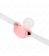 KINK - MORDAZA FORMA CHUPETE 5.5 x 4 CM ROSA AJUSTABLE 43-60 CM