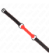 KINK - MORDAZA FORMA DE HUESO CON CORREA POLIPIEL ROJO AJUSTABLE 41-57 CM