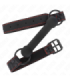 KINK - MORDAZA FORMA DE HUESO CON CORREA POLIPIEL NEGRO AJUSTABLE 41-57 CM