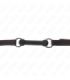 KINK - MORDAZA FORMA DE HUESO CON CORREA POLIPIEL NEGRO AJUSTABLE 41-57 CM