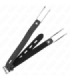KINK - MORDAZA GANCHO DE METAL 11.5 CM CON CORREA DE POLIPIEL AJUSTABLE 39-58 CM X 2 CM