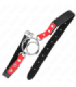 KINK - MORDAZA CON MÚLTIPLES JUNTAS TÓRICAS 4 / 4.8 CM ROJO AJUSTABLE 38 X 56 CM