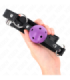 KINK - MORDAZA DE BOLA 4.5 CM MORADO DURA HUECA 63.5 X 2 CM