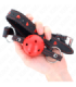 KINK - MORDAZA DE BOLA 4.5 CM ROJA DURA HUECA MODELO 2 65 x 2.5 CM