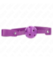 KINK - MORDAZA DE BOLA 4.5 CM TRANSPIRABLE MORADO 65 x 2.5 CM